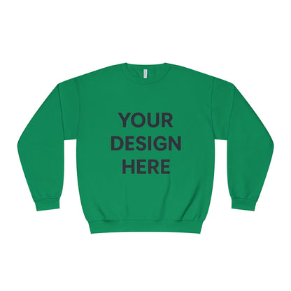 Custom Jerzees 562MR NuBlend Crewneck Sweatshirt Personalized Fleece Pullover Custom Logo, Text, or Design Soft Midweight Unisex Sweatshirt