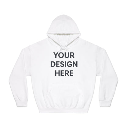 Custom Gildan 12500 DryBlend Hoodie Personalized Moisture-Wicking Fleece Sweatshirt Custom Logo, Text or Design Unisex Cotton-Poly Pullover