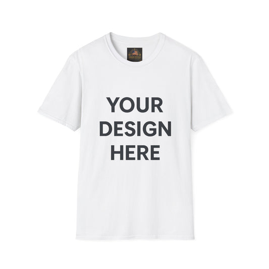 Custom Gildan 64000 Softstyle T-Shirt Personalized Unisex Tee Premium Cotton Blend Shirt for Men & Women Custom Logo, Text, or Design