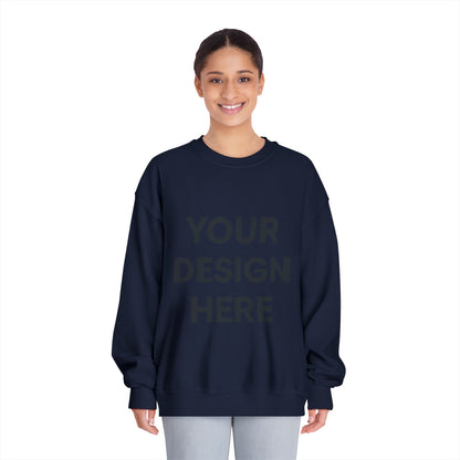 Custom Gildan 12000 DryBlend Crewneck Sweatshirt Personalized Moisture-Wicking Fleece Pullover Custom Logo, Text, or Design Unisex Cotton-Poly Sweatshirt