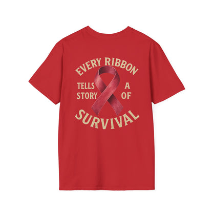 Survivor Story T-Shirt, Awareness Tee for Survivors, Supportive Unisex Softstyle T-Shirt, Gift for Cancer Survivors, Inspirational [...]