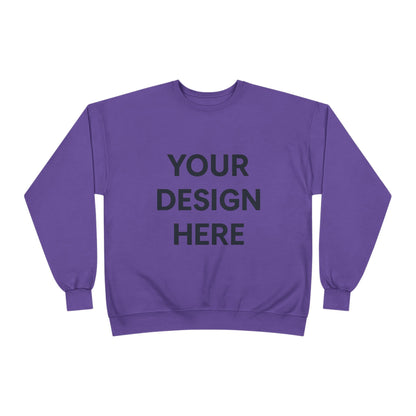 Custom Hanes P160 EcoSmart Crewneck Sweatshirt Personalized Eco-Friendly Fleece Pullover Sustainable Cotton-Poly Blend Custom Logo, Text, or Design