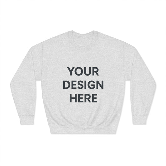 Custom Gildan 12000 DryBlend Crewneck Sweatshirt Personalized Moisture-Wicking Fleece Pullover Custom Logo, Text, or Design Unisex Cotton-Poly Sweatshirt