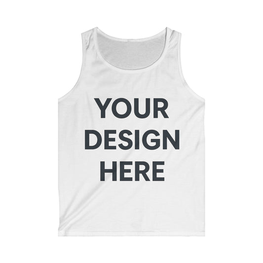 Custom Gildan GD12 Softstyle Tank Top Personalized Lightweight Cotton Tank Custom Logo, Text, or Design Unisex Summer Sleeveless Shirt