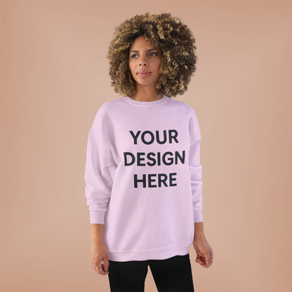 Custom Hanes P160 EcoSmart Crewneck Sweatshirt Personalized Eco-Friendly Fleece Pullover Sustainable Cotton-Poly Blend Custom Logo, Text, or Design