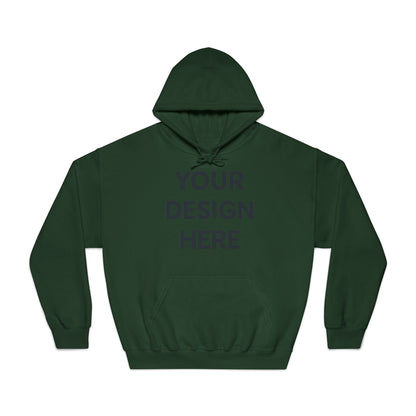 Custom Gildan 12500 DryBlend Hoodie Personalized Moisture-Wicking Fleece Sweatshirt Custom Logo, Text or Design Unisex Cotton-Poly Pullover