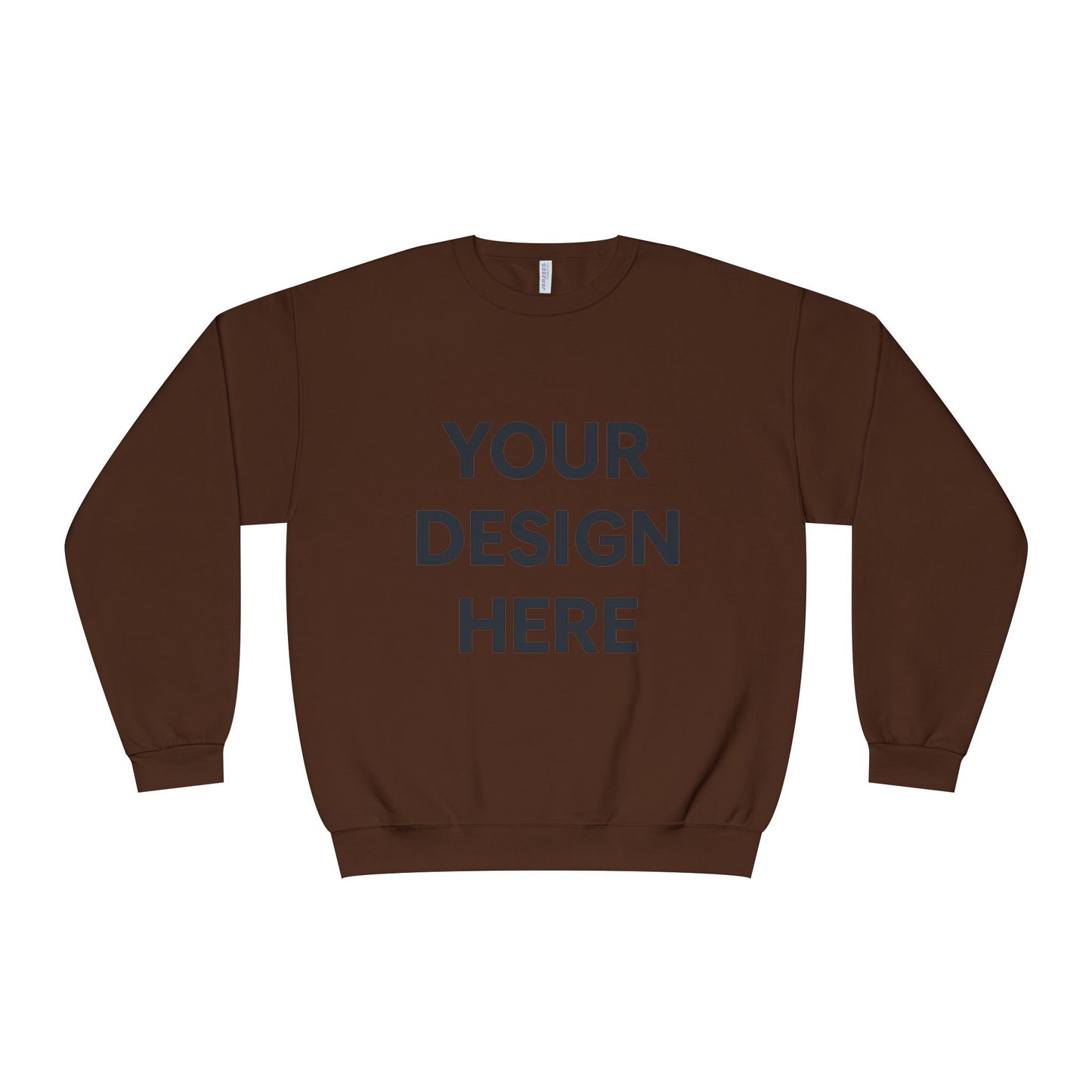 Custom Jerzees 562MR NuBlend Crewneck Sweatshirt Personalized Fleece Pullover Custom Logo, Text, or Design Soft Midweight Unisex Sweatshirt