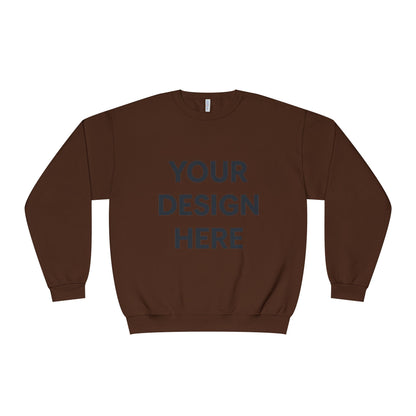 Custom Jerzees 562MR NuBlend Crewneck Sweatshirt Personalized Fleece Pullover Custom Logo, Text, or Design Soft Midweight Unisex Sweatshirt