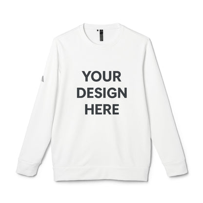 Custom Adidas Fleece Crewneck Sweatshirt Personalized Performance Pullover Soft Midweight Cotton-Poly Blend Custom Logo or Embroidery