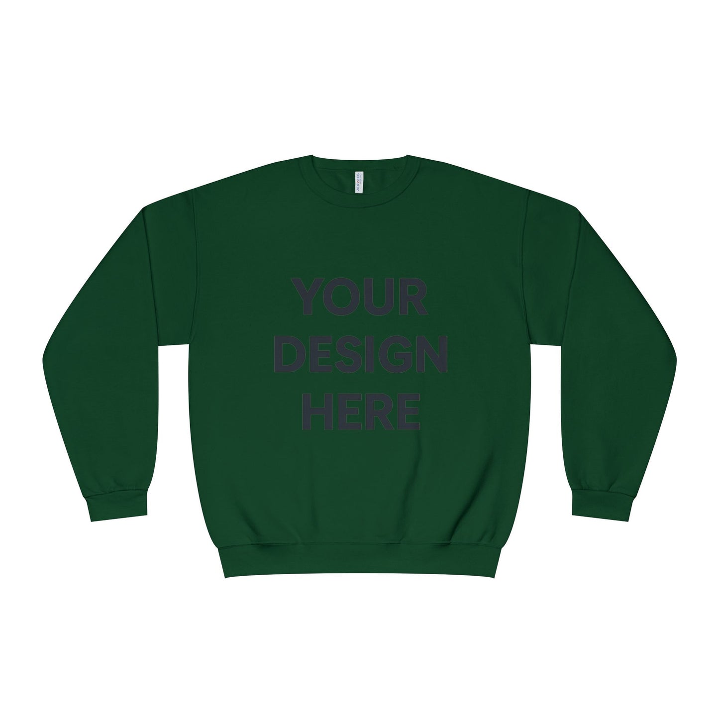 Custom Jerzees 562MR NuBlend Crewneck Sweatshirt Personalized Fleece Pullover Custom Logo, Text, or Design Soft Midweight Unisex Sweatshirt