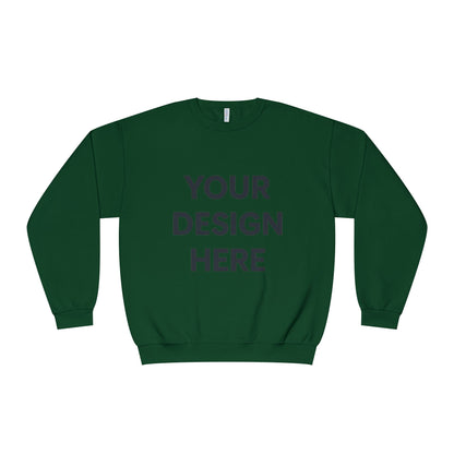Custom Jerzees 562MR NuBlend Crewneck Sweatshirt Personalized Fleece Pullover Custom Logo, Text, or Design Soft Midweight Unisex Sweatshirt