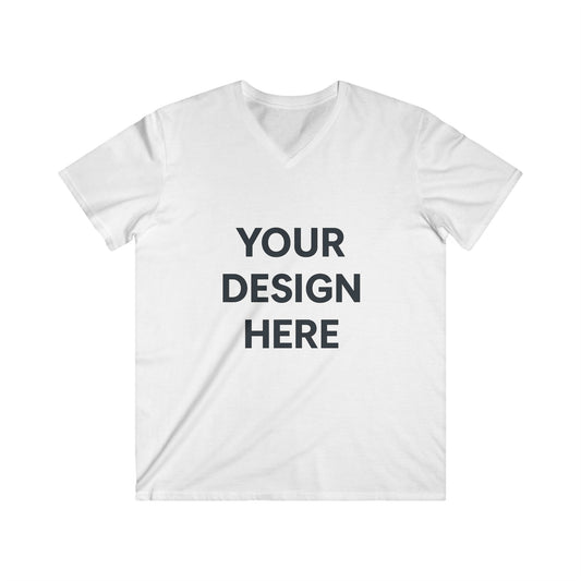 Custom Gildan 64V00 V-Neck T-Shirt Personalized Softstyle Cotton Tee Unisex Short Sleeve Shirt Custom Logo, Text, or Design