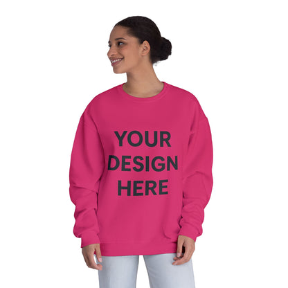 Custom Jerzees 562MR NuBlend Crewneck Sweatshirt Personalized Fleece Pullover Custom Logo, Text, or Design Soft Midweight Unisex Sweatshirt