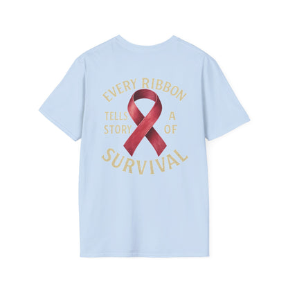 Survivor Story T-Shirt, Awareness Tee for Survivors, Supportive Unisex Softstyle T-Shirt, Gift for Cancer Survivors, Inspirational [...]