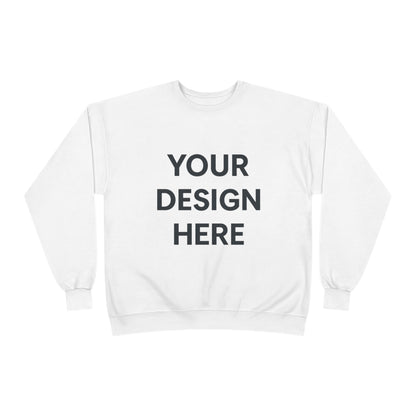 Custom Hanes P160 EcoSmart Crewneck Sweatshirt Personalized Eco-Friendly Fleece Pullover Sustainable Cotton-Poly Blend Custom Logo, Text, or Design