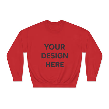 Custom Gildan 12000 DryBlend Crewneck Sweatshirt Personalized Moisture-Wicking Fleece Pullover Custom Logo, Text, or Design Unisex Cotton-Poly Sweatshirt