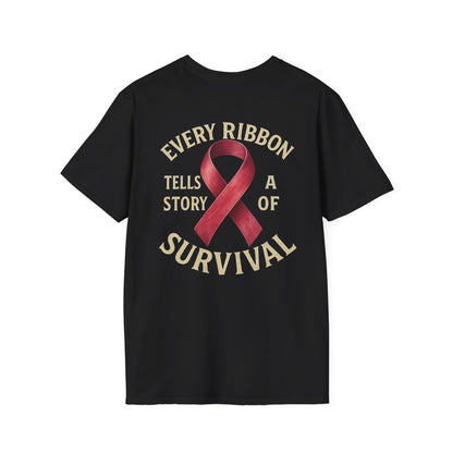 Survivor Story T-Shirt, Awareness Tee for Survivors, Supportive Unisex Softstyle T-Shirt, Gift for Cancer Survivors, Inspirational [...]