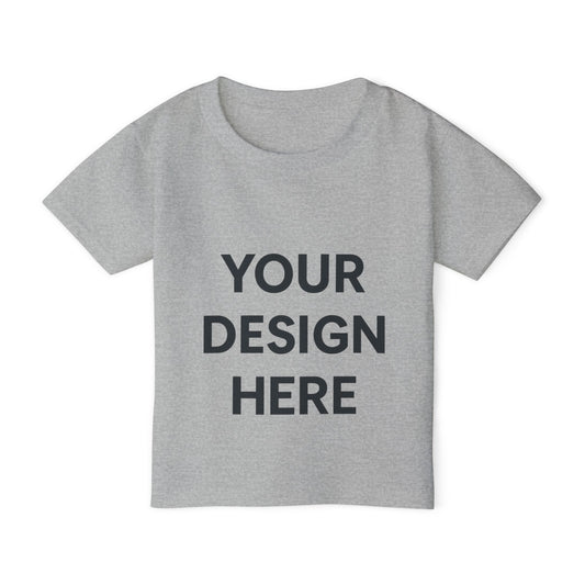 Custom Gildan 5100P Toddler T-Shirt Personalized Heavy Cotton Kids Tee Custom Name, Logo or Design Soft Durable Preshrunk Cotton Shirt