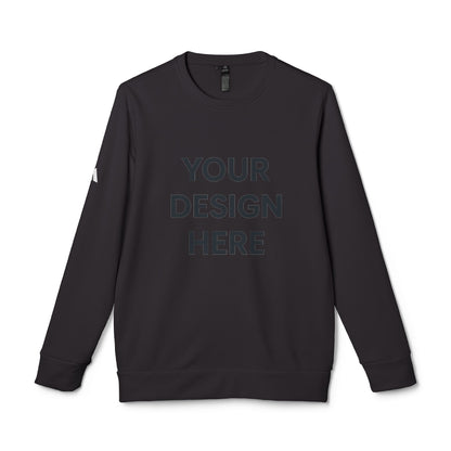 Custom Adidas Fleece Crewneck Sweatshirt Personalized Performance Pullover Soft Midweight Cotton-Poly Blend Custom Logo or Embroidery