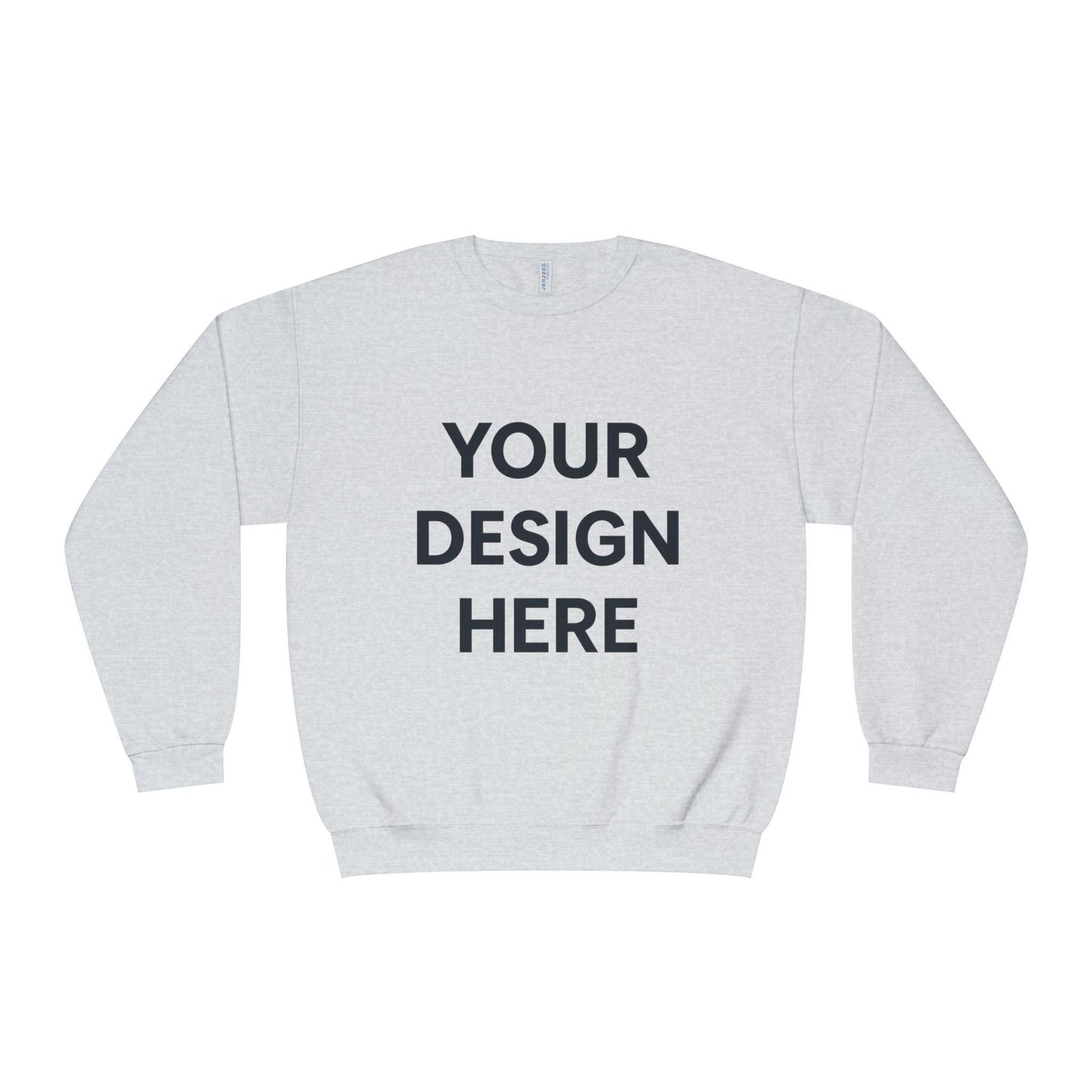 Custom Jerzees 562MR NuBlend Crewneck Sweatshirt Personalized Fleece Pullover Custom Logo, Text, or Design Soft Midweight Unisex Sweatshirt