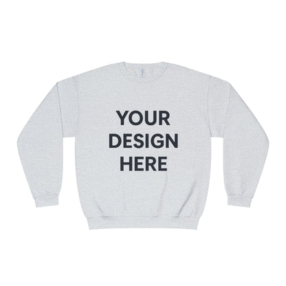 Custom Jerzees 562MR NuBlend Crewneck Sweatshirt Personalized Fleece Pullover Custom Logo, Text, or Design Soft Midweight Unisex Sweatshirt
