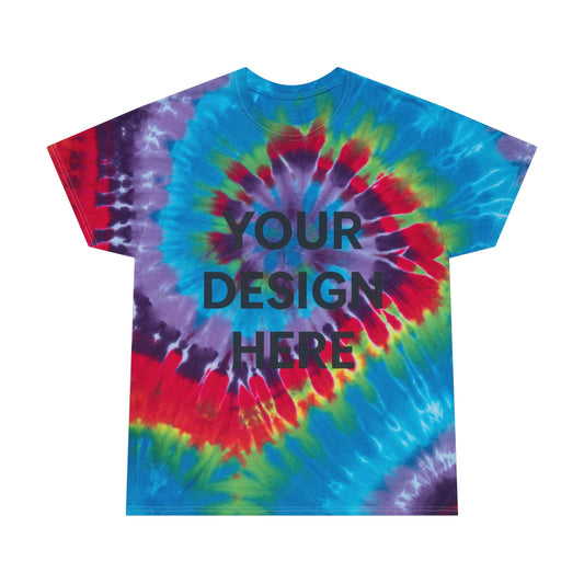 Custom Gildan 5000 Spiral Tie-Dye T-Shirt Personalized Heavy Cotton Tee Vibrant Retro Swirl Design Custom Logo, Name & Text