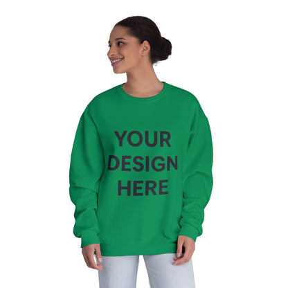 Custom Jerzees 562MR NuBlend Crewneck Sweatshirt Personalized Fleece Pullover Custom Logo, Text, or Design Soft Midweight Unisex Sweatshirt