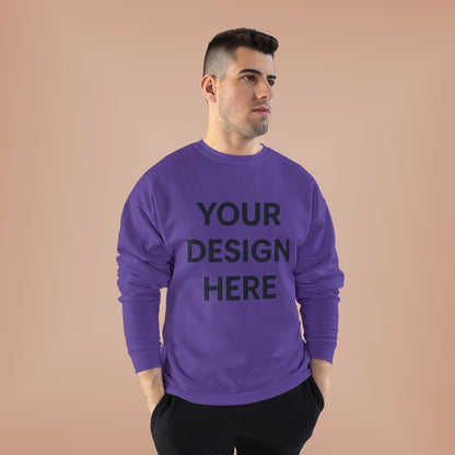 Custom Hanes P160 EcoSmart Crewneck Sweatshirt Personalized Eco-Friendly Fleece Pullover Sustainable Cotton-Poly Blend Custom Logo, Text, or Design