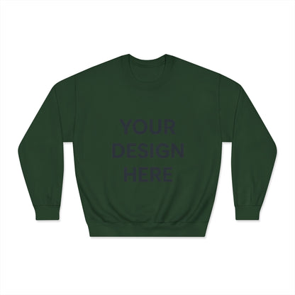 Custom Gildan 12000 DryBlend Crewneck Sweatshirt Personalized Moisture-Wicking Fleece Pullover Custom Logo, Text, or Design Unisex Cotton-Poly Sweatshirt