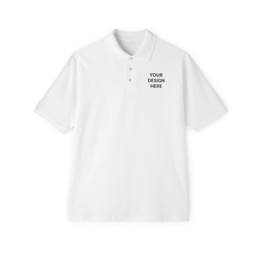 Custom Jerzees 443M Polo Shirt Personalized Piqué Polo Embroidered or Printed Logo Shirt Unisex Short Sleeve Polo for Work, Events & Promotions