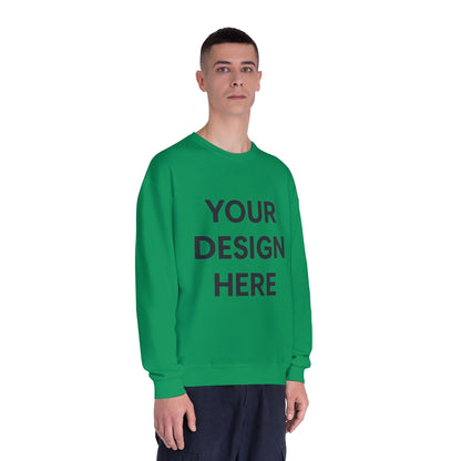 Custom Jerzees 562MR NuBlend Crewneck Sweatshirt Personalized Fleece Pullover Custom Logo, Text, or Design Soft Midweight Unisex Sweatshirt