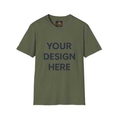 Custom Gildan 64000 Softstyle T-Shirt Personalized Unisex Tee Premium Cotton Blend Shirt for Men & Women Custom Logo, Text, or Design