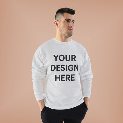 Custom Hanes P160 EcoSmart Crewneck Sweatshirt Personalized Eco-Friendly Fleece Pullover Sustainable Cotton-Poly Blend Custom Logo, Text, or Design