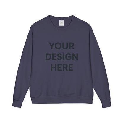Custom Hanes GDH400 ComfortWash Crewneck Sweatshirt Personalized Garment-Dyed Fleece Pullover Vintage Soft Cotton Blend Custom Logo, Text, or Design