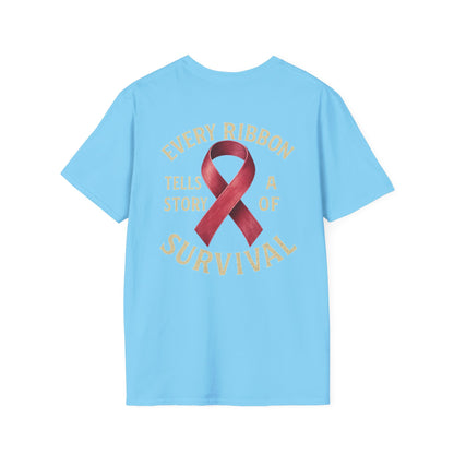 Survivor Story T-Shirt, Awareness Tee for Survivors, Supportive Unisex Softstyle T-Shirt, Gift for Cancer Survivors, Inspirational [...]