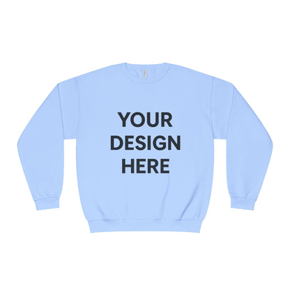 Custom Jerzees 562MR NuBlend Crewneck Sweatshirt Personalized Fleece Pullover Custom Logo, Text, or Design Soft Midweight Unisex Sweatshirt