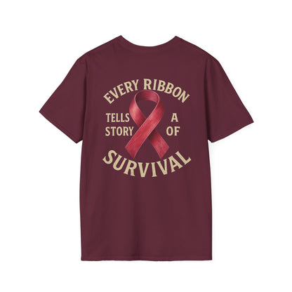 Survivor Story T-Shirt, Awareness Tee for Survivors, Supportive Unisex Softstyle T-Shirt, Gift for Cancer Survivors, Inspirational [...]