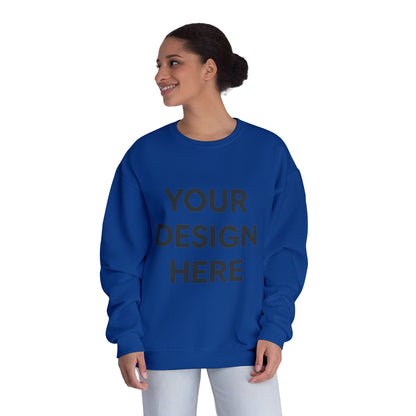 Custom Jerzees 562MR NuBlend Crewneck Sweatshirt Personalized Fleece Pullover Custom Logo, Text, or Design Soft Midweight Unisex Sweatshirt