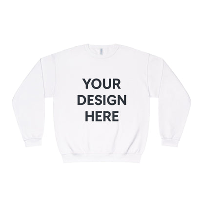 Custom Jerzees 562MR NuBlend Crewneck Sweatshirt Personalized Fleece Pullover Custom Logo, Text, or Design Soft Midweight Unisex Sweatshirt