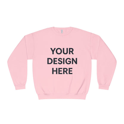 Custom Jerzees 562MR NuBlend Crewneck Sweatshirt Personalized Fleece Pullover Custom Logo, Text, or Design Soft Midweight Unisex Sweatshirt