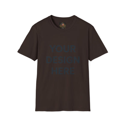 Custom Gildan 64000 Softstyle T-Shirt Personalized Unisex Tee Premium Cotton Blend Shirt for Men & Women Custom Logo, Text, or Design